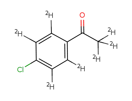 Molecular Structure of 1174565-85-5 (4'-Chloroacetophenone-d7)