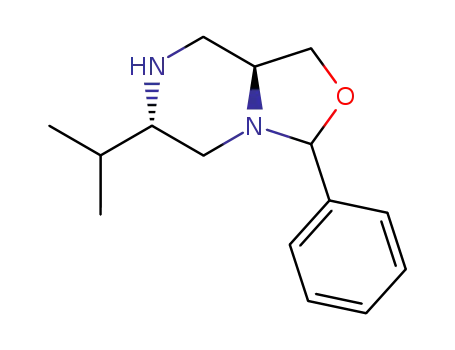 (3S,6S,9RS)-9-phenyl-3-iso-propyl-1,4-diaza-8-oxa[4.3.0]bicyclononane