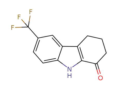 Molecular Structure of 297763-74-7 (6-(Trifluoromethyl)-2,3,4,9-tetrahydro-1H-carbazol-1-one)