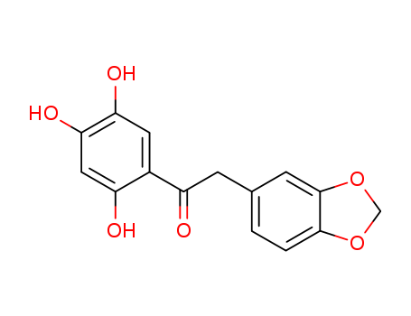 Ethanone, 2-(1,3-benzodioxol-5-yl)-1-(2,4,5-trihydroxyphenyl)-