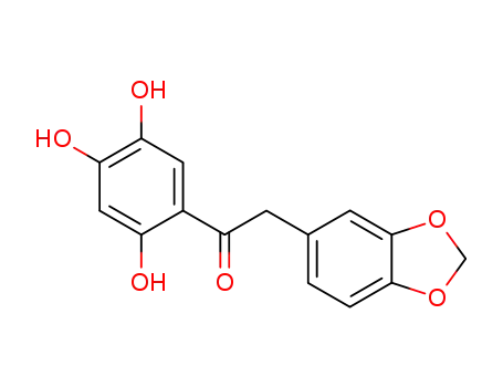 Molecular Structure of 2828-14-0 (Ethanone, 2-(1,3-benzodioxol-5-yl)-1-(2,4,5-trihydroxyphenyl)-)