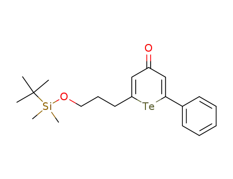 2-<3-<(dimethyl-tert-butylsilyl)oxy>propyl>-6-phenyltellura-4H-pyran-4-one