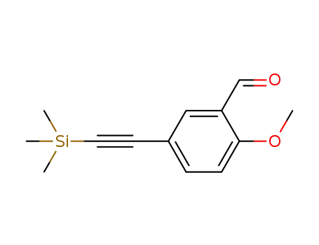 2-methoxy-5-(trimethylsilylacetylenyl)benzaldehyde
