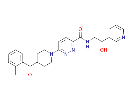 N-(2-hydroxy-2-(pyridin-3-yl)ethyl)-6-(4-(2-Methylbenzoyl)piperidin-1-yl)pyridazine-3-carboxaMide