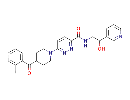 N-(2-hydroxy-2-(pyridin-3-yl)ethyl)-6-(4-(2-Methylbenzoyl)piperidin-1-yl)pyridazine-3-carboxaMide