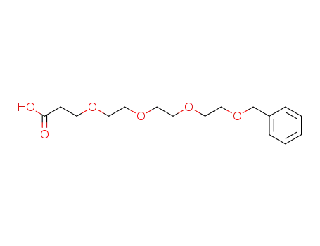 Molecular Structure of 127457-64-1 (3-{2-[2-(2-Benzyloxy-ethoxy)-ethoxy]-ethoxy}-propionic acid)