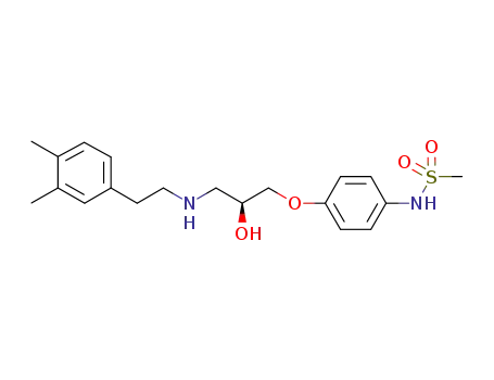 (S)-1-(4-methanesulfonamidophenoxy)-3-(3,4-dimethylphenylethylamino)-2-propanol