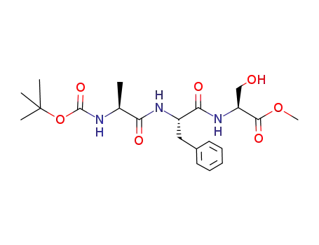 (S)-2-[(S)-2-((S)-2-tert-Butoxycarbonylamino-propionylamino)-3-phenyl-propionylamino]-3-hydroxy-propionic acid methyl ester