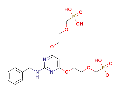 2-benzylamino-4,6-bis[2-(phosphonomethoxy)-ethoxy]pyrimidine