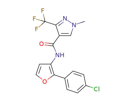 N-(2-(4-chlorophenyl)-3-furyl)-1-methyl-3-(trifluoromethyl)-1H-pyrrazole-4-carboxamide