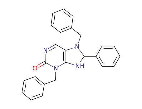 2H-Purin-2-one, 3,7,8,9-tetrahydro-8-phenyl-3,7-bis(phenylmethyl)-
