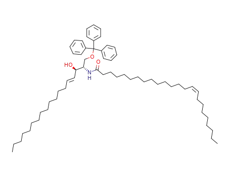 Molecular Structure of 124751-47-9 (1-O-triphenylmethyl-24:1-Cer)