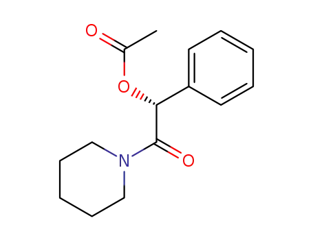 Piperidine, 1-[(acetyloxy)phenylacetyl]-, (R)-