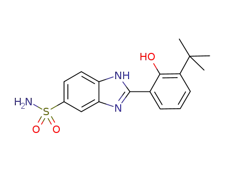 2-(3-tert-butyl-2-hydroxyphenyl)-1H-benzimidazol-5<sup>(6)</sup>-sulfonamide