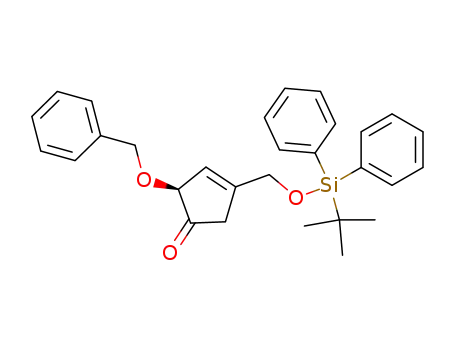(S)-2-Benzyloxy-4-(tert-butyl-diphenyl-silanyloxymethyl)-cyclopent-3-enone