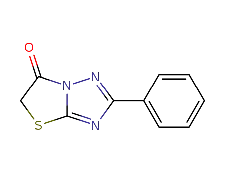 Molecular Structure of 58755-04-7 (Thiazolo[3,2-b][1,2,4]triazol-6(5H)-one, 2-phenyl-)