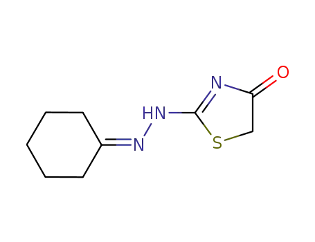 2-(2-cyclohexylidenehydrazono)thiazolidin-4-one