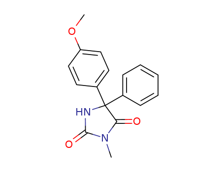 2,4-IMIDAZOLIDINEDIONE,5-(4-METHOXYPHENYL)-3-METHYL-5-PHENYL-