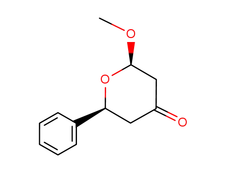 (2R,6S)-2-methoxy-6-phenyloxan-4-one