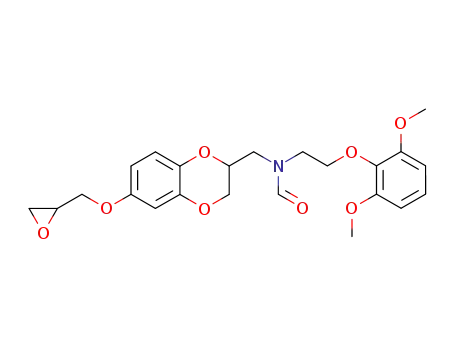 N-[2-(2,6-Dimethoxy-phenoxy)-ethyl]-N-(6-oxiranylmethoxy-2,3-dihydro-benzo[1,4]dioxin-2-ylmethyl)-formamide