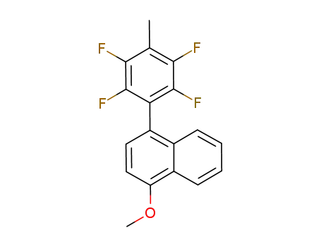 Molecular Structure of 1199939-51-9 (1-methoxy-4-(2,3,5,6-tetrafluoro-4-methylphenyl)naphthalene)