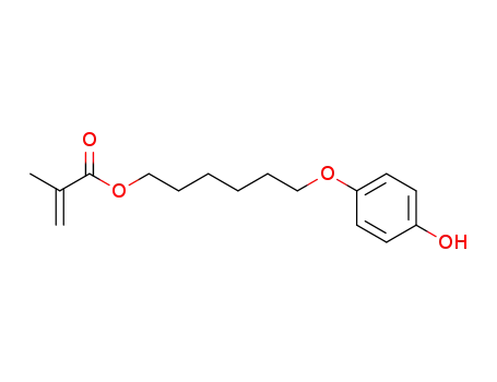 Molecular Structure of 142627-92-7 (4-(6-methacryloyloxyhexyloxy)phenol)