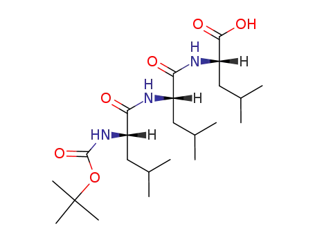 L-Leucine, N-[N-[N-[(1,1-dimethylethoxy)carbonyl]-L-leucyl]-L-leucyl]-