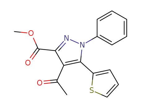 1-phenyl-3-carbomethoxy-4-acetyl-5-(2-thienyl)pyrazole