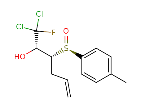 (2S,3R,R<sub>s</sub>)-1,1-dichloro-1-fluoro-3-<(4-methylphenyl)sulfinyl>hex-5-en-2-ol
