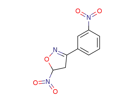 Molecular Structure of 63008-30-0 (3-(m-nitrophenyl)-5-nitro-4,5-dihydro-1,2-oxazole)