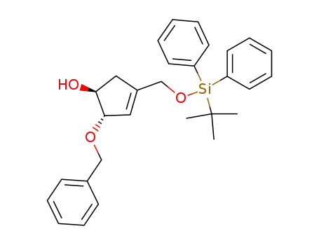 (3S,4S)-3-(benzyloxy)-1-<<(t-butyldiphenylsilyl)oxy>methyl>-4-hydroxy-1-cyclopentene