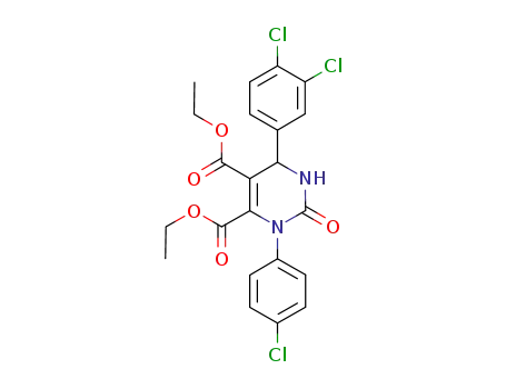 diethyl 2-oxo-6-(3,4-dichlorophenyl)-3-(4-chlorophenyl)-1,2,3,6-tetrahydropyrimidine-4,5-dicarboxylate
