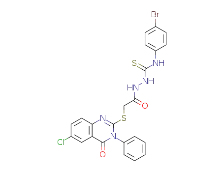 C<sub>23</sub>H<sub>17</sub>BrClN<sub>5</sub>O<sub>2</sub>S<sub>2</sub>