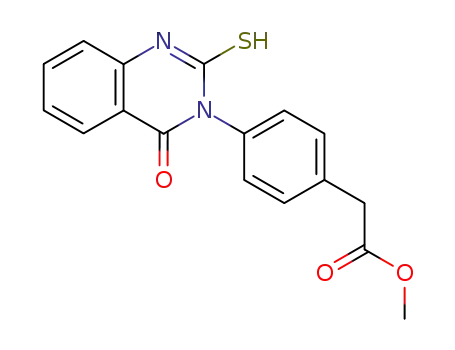 Benzeneacetic acid, 4-(1,4-dihydro-4-oxo-2-thioxo-3(2H)-quinazolinyl)-, methyl ester