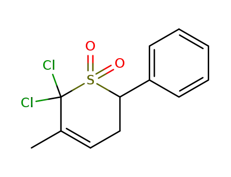2,2-dichloro-3-methyl-6-phenyl-Δ<sup>3</sup>-dihydrothiapyran-1,1-dioxide