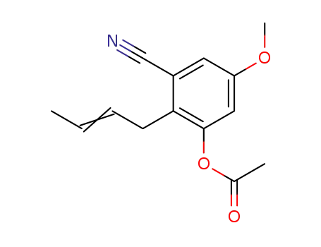 3-acetyloxy-2-(2-butenyl)-5-methoxybenzonitrile