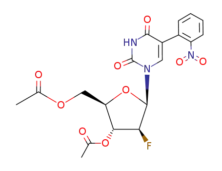1-(3,5-di-O-acetyl-2-deoxy-2-fluoro-β-D-arabinofuranosyl)-5-(o-nitrophenyl)uracil