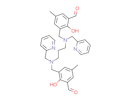 1,7-bis(2-pyridyl)-2,6-bis(2-hydroxy-3-formyl-5-methyl benzyl)-2,6-diazaheptane