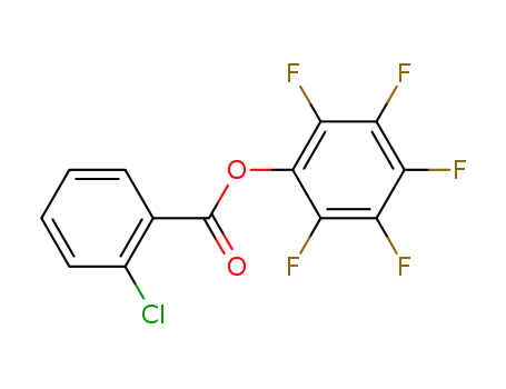 Molecular Structure of 188837-54-9 (Benzoic acid, 2-chloro-, pentafluorophenyl ester)