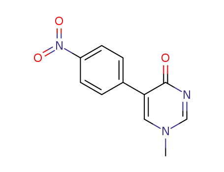 1-methyl-5-(4-nitro-phenyl)-1<i>H</i>-pyrimidin-4-one