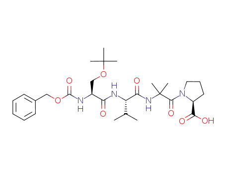 (S)-1-{2-[(S)-2-((S)-2-Benzyloxycarbonylamino-3-tert-butoxy-propionylamino)-3-methyl-butyrylamino]-2-methyl-propionyl}-pyrrolidine-2-carboxylic acid