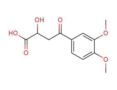 Molecular Structure of 80937-25-3 (4-(3,4-Dimethoxyphenyl)-4-oxo-2-hydroxybutanoic acid)