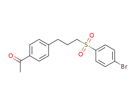 1-(4-(3-((4-bromophenyl)sulfonyl)propyl)phenyl)ethanone