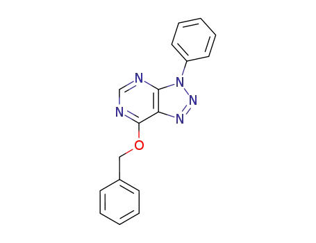 Molecular Structure of 74414-63-4 (7-benzyloxy-3-phenyl-3H-1,2,3-triazolo<4,5-d>pyrimidine)