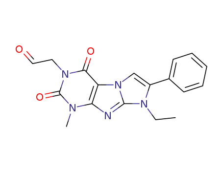 (8-methyl-1-ethyl-2-phenylimidazo<1,2-f>xanthin-6-yl)ethanal