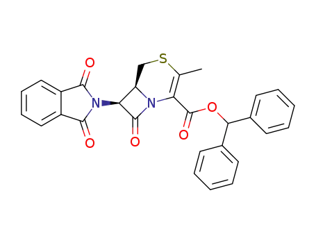 (6S,7S)-7-(1,3-Dioxo-1,3-dihydro-isoindol-2-yl)-3-methyl-8-oxo-4-thia-1-aza-bicyclo[4.2.0]oct-2-ene-2-carboxylic acid benzhydryl ester