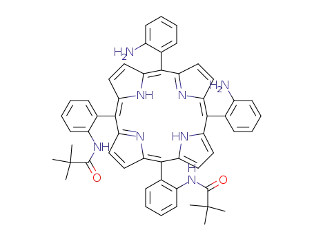 N-(2-{(5Z,10Z,14Z,19Z)-15,20-Bis-(2-amino-phenyl)-10-[2-(2,2-dimethyl-propionylamino)-phenyl]-porphyrin-5-yl}-phenyl)-2,2-dimethyl-propionamide