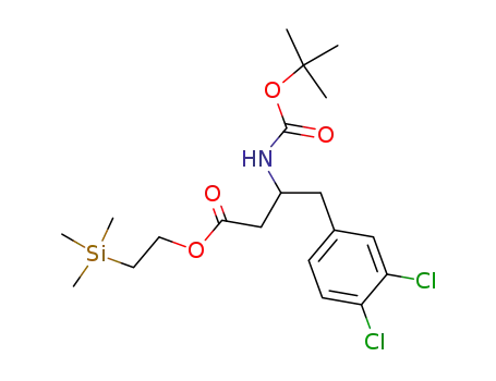 Benzenebutanoic acid,
3,4-dichloro-b-[[(1,1-dimethylethoxy)carbonyl]amino]-,
2-(trimethylsilyl)ethyl ester