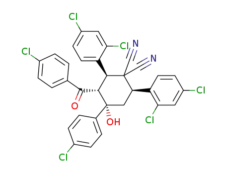 (2R,3R,4S,6S)-3-(4-Chloro-benzoyl)-4-(4-chloro-phenyl)-2,6-bis-(2,4-dichloro-phenyl)-4-hydroxy-cyclohexane-1,1-dicarbonitrile