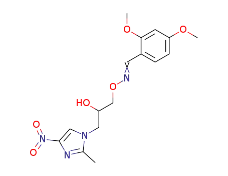 Benzaldehyde, 2,4-dimethoxy-,
O-[2-hydroxy-3-(2-methyl-4-nitro-1H-imidazol-1-yl)propyl]oxime